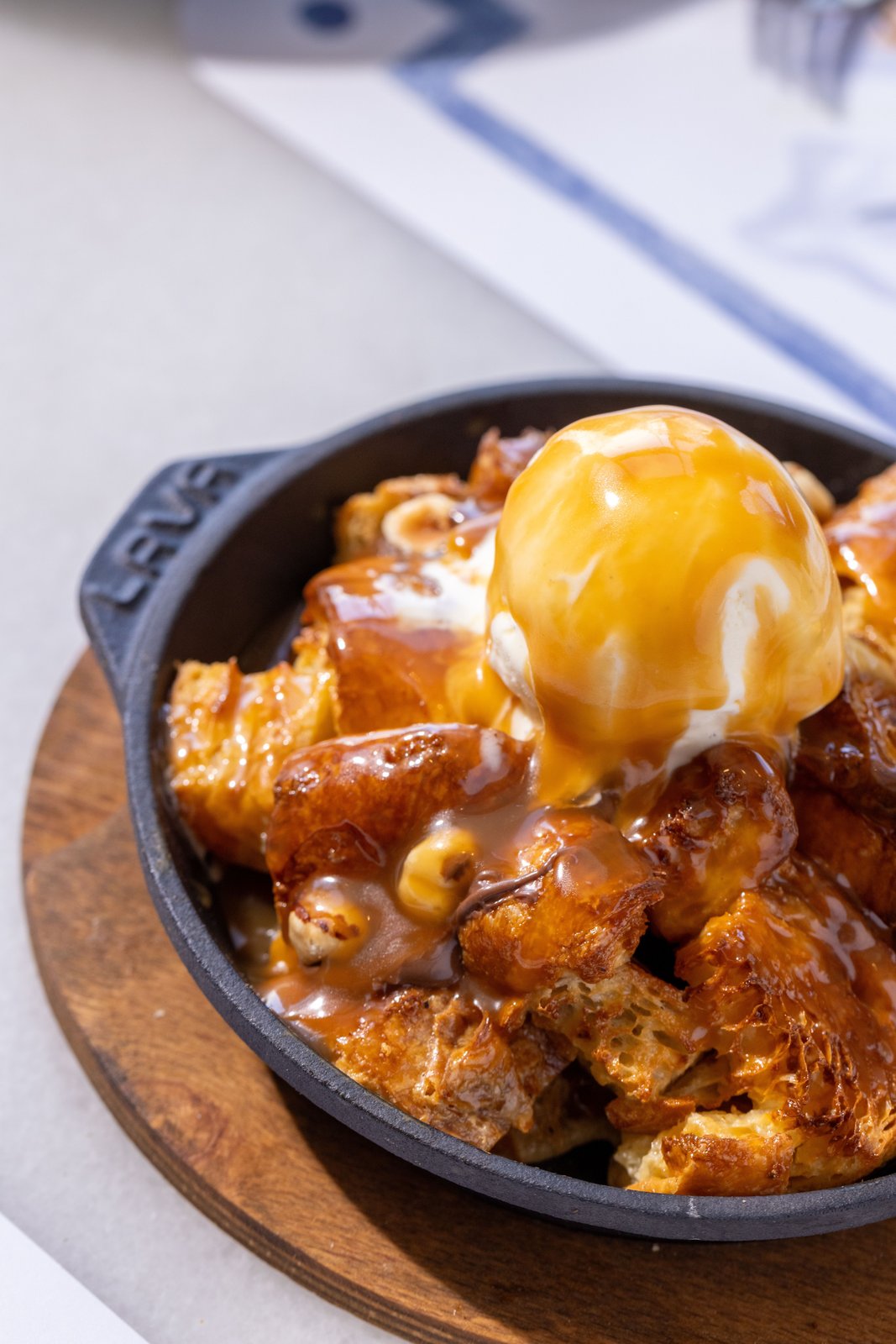 Bread Pudding with Caramel Sauce