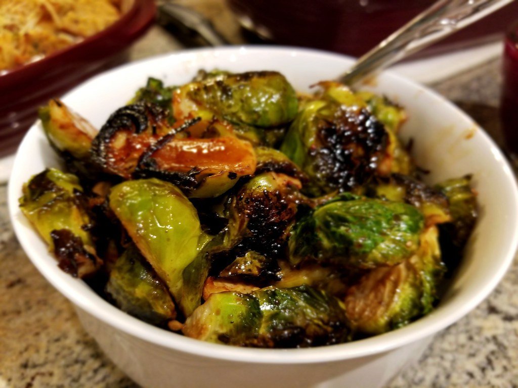 Caramelized Brussels Sprouts with Bacon