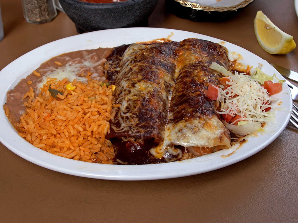Fresno-Style Restaurant Red Enchiladas