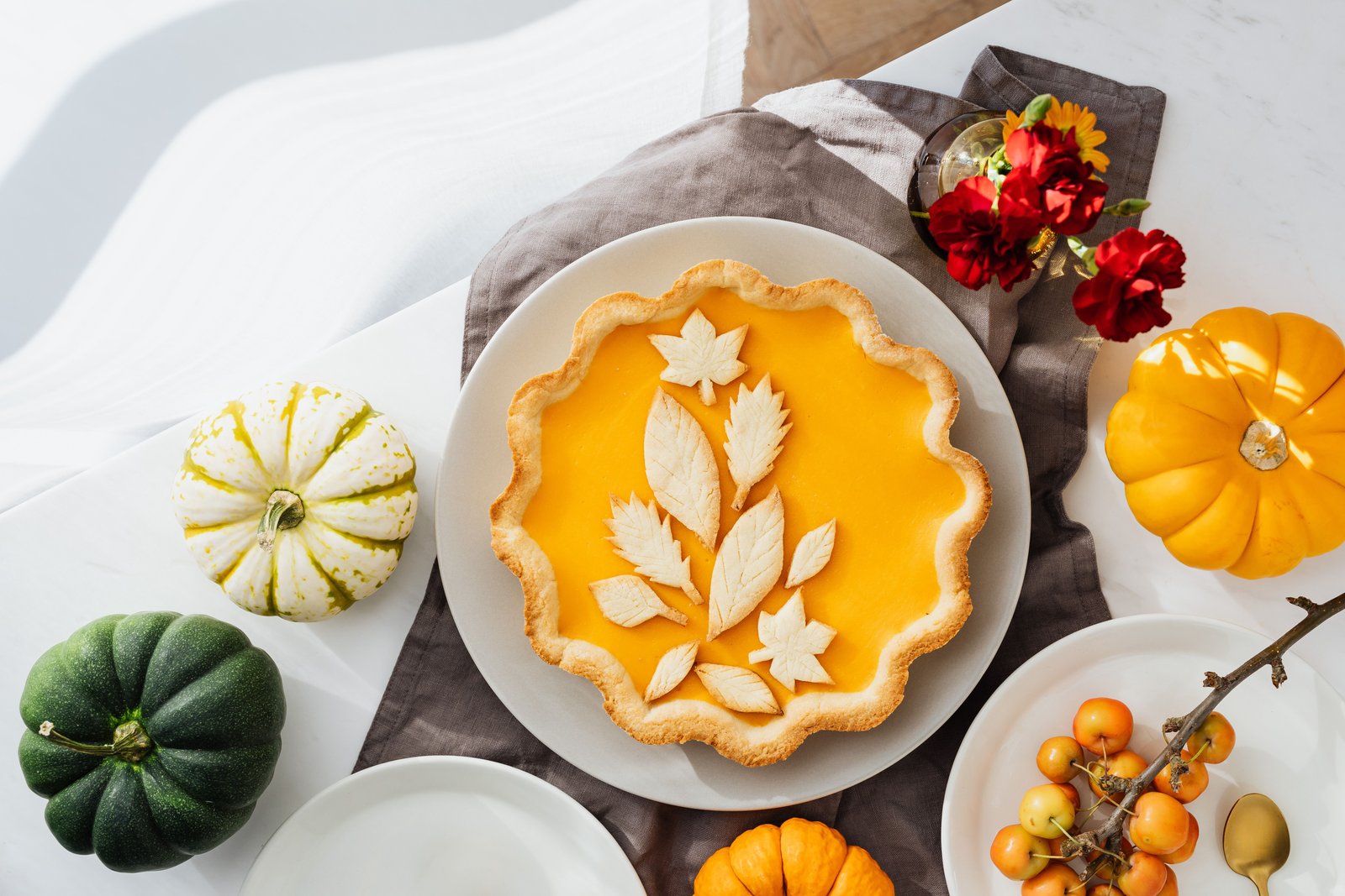Homemade Fresh Pumpkin Pie