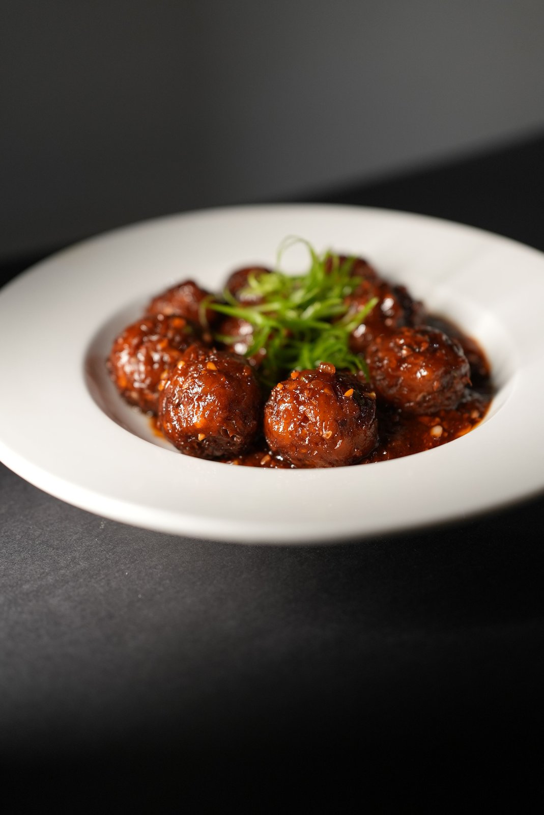 Sesame-Hoisin Meatballs