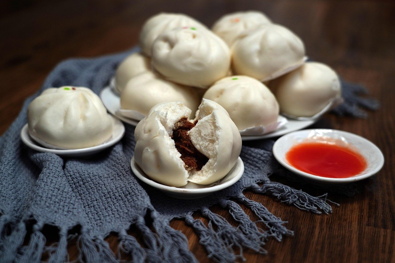 Steamed BBQ Pork Buns (Char Siu Bao)